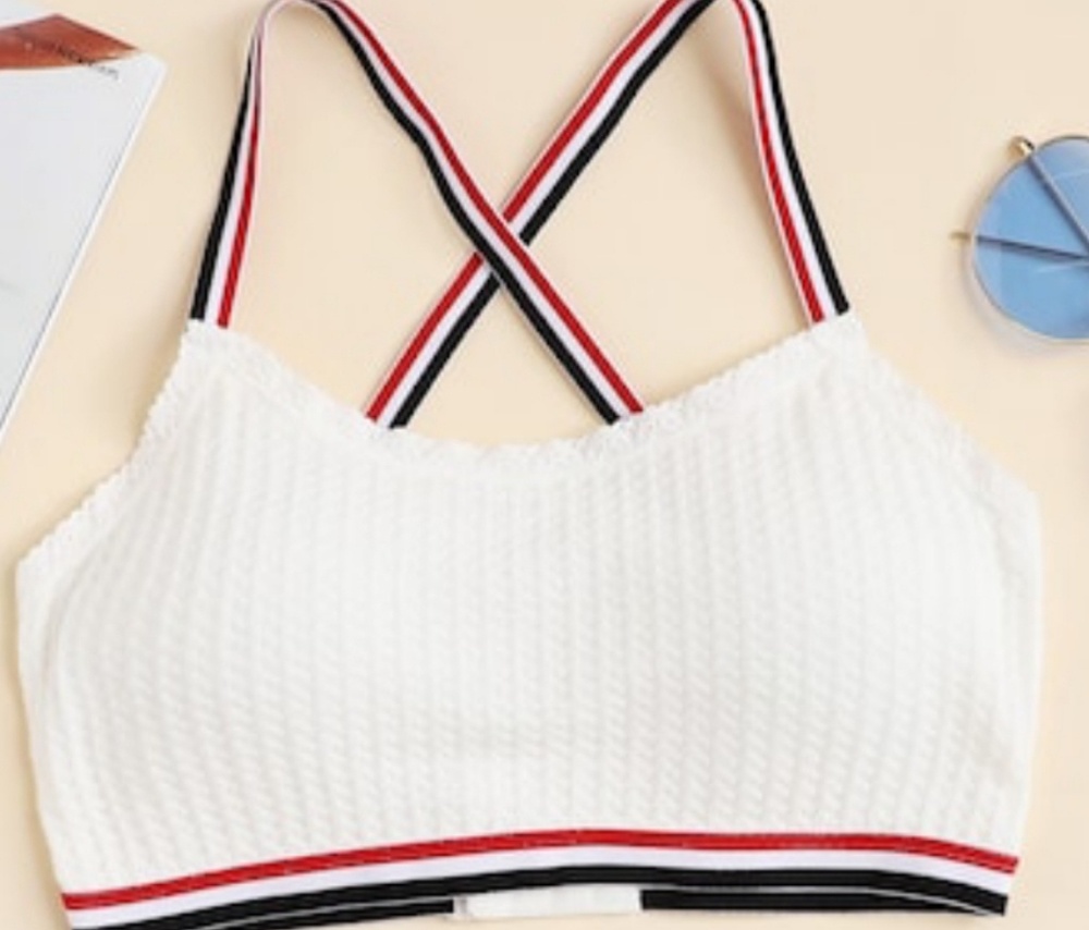 Bralette Bra Crop Top Racerback
